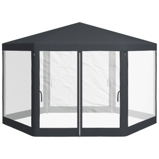 Outsunny Hexagonal Garden Gazebo με Διπλή Είσοδο, σε Μέταλλο και Πο... Outsunny Hexagonal Garden Gazebo με Διπλή Είσοδο, σε Μέταλλο και Πο...