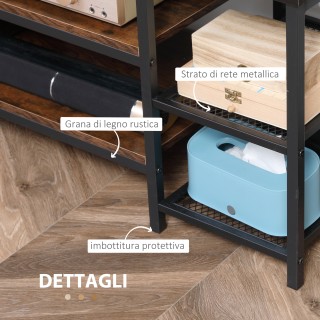 HOMCOM Μοντέρνο Έπιπλο τηλεόρασης για τηλεοράσεις έως 65 με 6 ανοιχ...