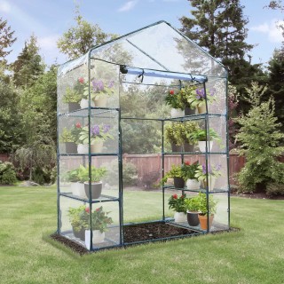 Μεταλλικό Θερμοκήπιο με 8 Ράφια 143 x 73 x 195 cm Outsunny 01-0482 Μεταλλικό Θερμοκήπιο με 8 Ράφια 143 x 73 x 195 cm Outsunny 01-0482