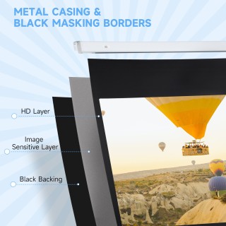 Κάλυμμα Προβολέα HOMCOM 84 16:9 Μηχανοκίνητο με Τηλεχειριστήριο, 21... Κάλυμμα Προβολέα HOMCOM 84 16:9 Μηχανοκίνητο με Τηλεχειριστήριο, 21...