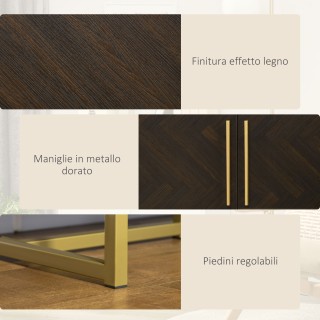 Έπιπλο τηλεόρασης HOMCOM έως 55 με 2 ντουλάπια από ξύλο και μέταλλο... Έπιπλο τηλεόρασης HOMCOM έως 55 με 2 ντουλάπια από ξύλο και μέταλλο...