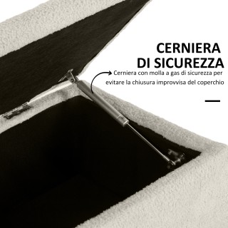 Πάγκος κρεβατιού HOMCOM με αποθηκευτικό χώρο 47 λίτρων και κάλυμμα ...