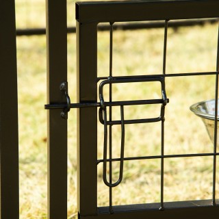 Περίφραξη Εξωτερικού Χώρου για Σκύλους με Κλειδαριά, 2 Περιστρεφόμε... Περίφραξη Εξωτερικού Χώρου για Σκύλους με Κλειδαριά, 2 Περιστρεφόμε...