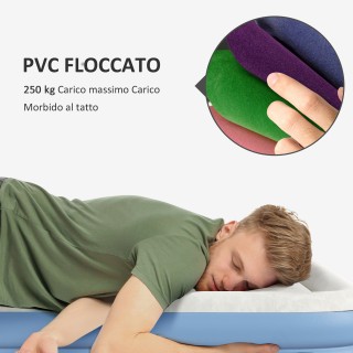 Διπλό φουσκωτό κρεβάτι με αντλία φουσκώματος και τσάντα, 152x203x46...