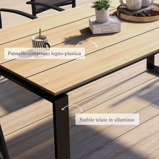 Ορθογώνιο Τραπέζι Κήπου από Αλουμίνιο με Σφιχτά Κορυφή για 6-8 Άτομ... Ορθογώνιο Τραπέζι Κήπου από Αλουμίνιο με Σφιχτά Κορυφή για 6-8 Άτομ...