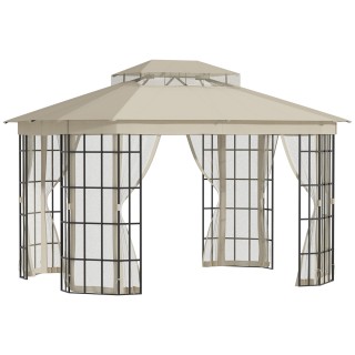 Outsunny Garden Gazebo με κουνουπιέρα και στέγη από πολυεστέρα 2 επ... Outsunny Garden Gazebo με κουνουπιέρα και στέγη από πολυεστέρα 2 επ...