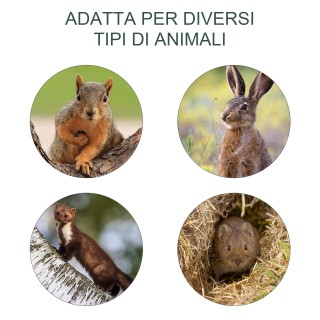 Πτυσσόμενη Μεταλλική Παγίδα - Κλουβί Ζώων με 2 Πόρτες 66 x 24 x 30....