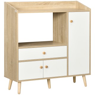 HOMCOM Ντουλάπι Κουζίνας για φούρνο μικροκυμάτων με 2 ντουλάπια και...