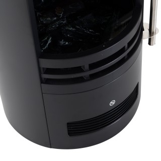 HOMCOM Ηλεκτρικό τζάκι δαπέδου ισχύος 900W / 2000W με εφέ φλόγας 41...