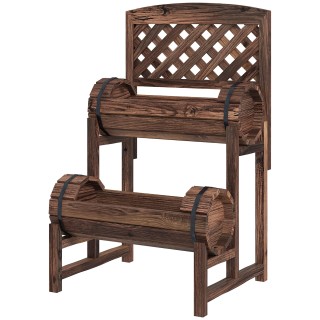 Outsunny 2 επιπέδων φυτευτή εξωτερικού χώρου με τρύπες αποστράγγιση... Outsunny 2 επιπέδων φυτευτή εξωτερικού χώρου με τρύπες αποστράγγιση...