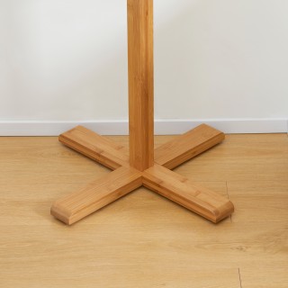 Ξύλινος Καλόγερος από Μπαμπού με 8 Γάντζους 49.5 x 49.5 x 178 cm HO... Ξύλινος Καλόγερος από Μπαμπού με 8 Γάντζους 49.5 x 49.5 x 178 cm HO...