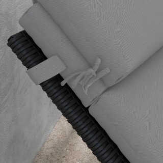 Μαξιλάρι Outsunny για ξαπλώστρες και ξαπλώστρες από ύφασμα με κορδό... Μαξιλάρι Outsunny για ξαπλώστρες και ξαπλώστρες από ύφασμα με κορδό...