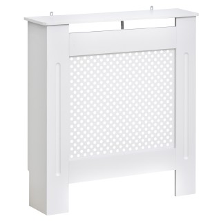 Κάλυμμα καλοριφέρ Homcom White Grid Wood, 78x82x19cm 820-061 Κάλυμμα καλοριφέρ Homcom White Grid Wood, 78x82x19cm 820-061
