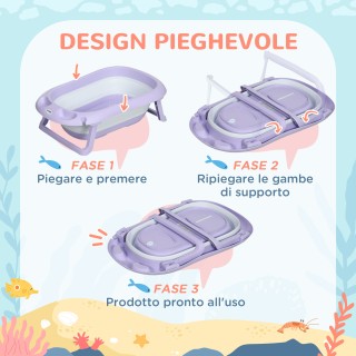 ZONEKIZ Πτυσσόμενη μπανιέρα για παιδιά 0-6 ετών με μαξιλάρι και 2 ρ... ZONEKIZ Πτυσσόμενη μπανιέρα για παιδιά 0-6 ετών με μαξιλάρι και 2 ρ...