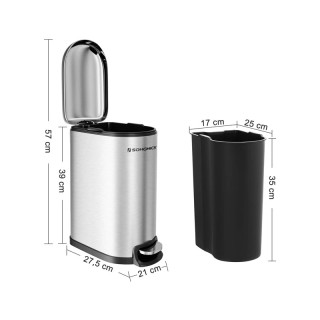 Κάδος Απορριμμάτων Χαρτοδοχείο από Ατσάλι 10 Lt με Καλάθι και Πεντά... Κάδος Απορριμμάτων Χαρτοδοχείο από Ατσάλι 10 Lt με Καλάθι και Πεντά...