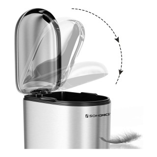 Κάδος Απορριμμάτων Χαρτοδοχείο από Ατσάλι 10 Lt με Καλάθι και Πεντά...