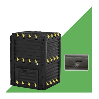 Κάδος Κομποστοποίησης 300 Lt 60.5 x 60.5 x 81.5 cm Outsunny 845-491 Κάδος Κομποστοποίησης 300 Lt 60.5 x 60.5 x 81.5 cm Outsunny 845-491