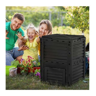 Κάδος Κομποστοποίησης 300 Lt 60.5 x 60.5 x 81.5 cm Outsunny 845-491 Κάδος Κομποστοποίησης 300 Lt 60.5 x 60.5 x 81.5 cm Outsunny 845-491