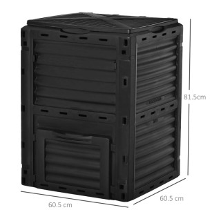 Κάδος Κομποστοποίησης 300 Lt 60.5 x 60.5 x 81.5 cm Outsunny 845-491 Κάδος Κομποστοποίησης 300 Lt 60.5 x 60.5 x 81.5 cm Outsunny 845-491