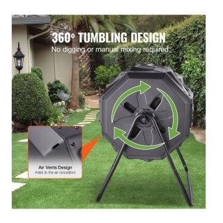 Κάδος Ταχείας Κομποστοποίησης 162.7 Lt 735 x 625 x 955 mm VEVOR FGD...
