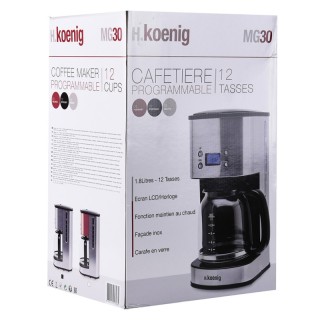 Καφετιέρα Φίλτρου 1.8 Lt Χρώματος Inox H.Koenig MG-30 Innox