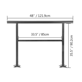 Κάγκελα Σκάλας από Αλουμίνιο Εξωτερικού Χώρου για 3-4 Σκαλοπάτια 12...