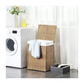 Καλάθι Απλύτων από Συνθετικό Ρατάν 90 Lt Χρώματος Καφέ Ανοιχτό Song...