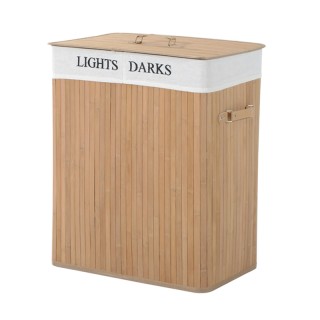 Καλάθι Απλύτων από Μπαμπού με 2 Χώρους HOMCOM 850-020 Καλάθι Απλύτων από Μπαμπού με 2 Χώρους HOMCOM 850-020