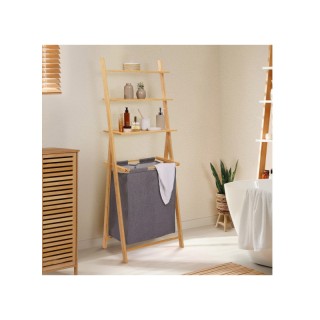 Καλάθι Απλύτων από Μπαμπού με 2 Χώρους και 3 Ράφια Idomya Maya 3001...