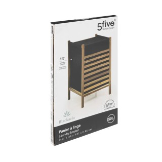 Καλάθι Απλύτων με Υφασμάτινη Τσάντα 50 Lt 39 x 37 x 65 cm 5Five Sim... Καλάθι Απλύτων με Υφασμάτινη Τσάντα 50 Lt 39 x 37 x 65 cm 5Five Sim...