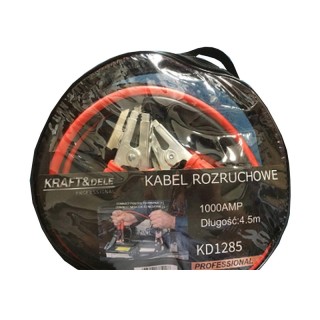 Καλώδια Φόρτισης Μπαταρίας Αυτοκινήτου 1000 A 4.5 m Kraft&Dele KD-1285