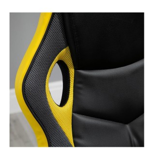 Καρέκλα Γραφείου 62 x 59 x 105-117 cm Χρώματος Κίτρινο Vinsetto 921...