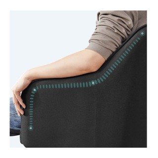 Καρέκλα Γραφείου  65 x 69 x 83-93 cm Χρώματος Μαύρο Songmics OBG019B01