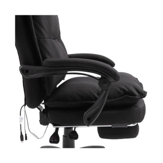 Καρέκλα Γραφείου Μασάζ 6 Σημείων με Υποπόδιο Vinsetto 921-232BK Καρέκλα Γραφείου Μασάζ 6 Σημείων με Υποπόδιο Vinsetto 921-232BK