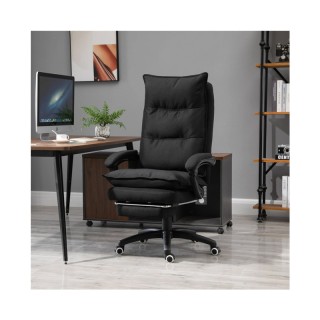 Καρέκλα Γραφείου Μασάζ 6 Σημείων με Υποπόδιο Vinsetto 921-232BK Καρέκλα Γραφείου Μασάζ 6 Σημείων με Υποπόδιο Vinsetto 921-232BK