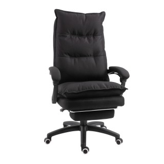 Καρέκλα Γραφείου Μασάζ 6 Σημείων με Υποπόδιο Vinsetto 921-232BK Καρέκλα Γραφείου Μασάζ 6 Σημείων με Υποπόδιο Vinsetto 921-232BK