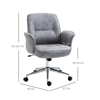 Καρέκλα Γραφείου 67 x 69 x 92-102 cm Vinsetto 921-456LG Καρέκλα Γραφείου 67 x 69 x 92-102 cm Vinsetto 921-456LG