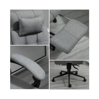 Καρέκλα Γραφείου με Υποπόδιο 66 x 70 x 116-124 cm Vinsetto 921-282GY Καρέκλα Γραφείου με Υποπόδιο 66 x 70 x 116-124 cm Vinsetto 921-282GY