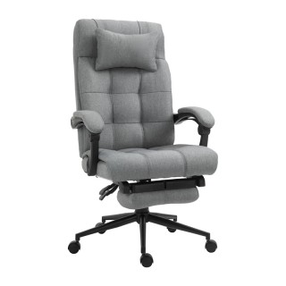 Καρέκλα Γραφείου με Υποπόδιο 66 x 70 x 116-124 cm Vinsetto 921-282GY Καρέκλα Γραφείου με Υποπόδιο 66 x 70 x 116-124 cm Vinsetto 921-282GY