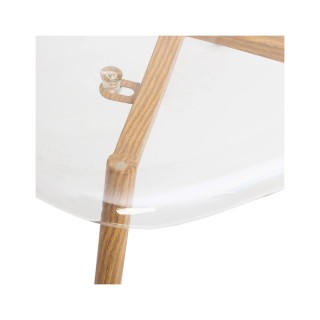 Καρέκλα Πολυπροπυλενίου με Ξύλινα Πόδια 47 x 53 x 83 cm  Atmosphera...