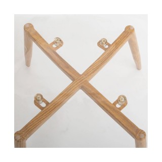 Καρέκλα Πολυπροπυλενίου με Ξύλινα Πόδια 47 x 53 x 83 cm  Atmosphera...