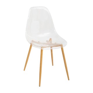 Καρέκλα Πολυπροπυλενίου με Ξύλινα Πόδια 47 x 53 x 83 cm  Atmosphera...