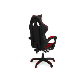 Καρέκλα Gaming με Υποπόδιο 63 x 62 x 114-124 cm Χρώματος Κόκκινο - ...