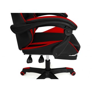 Καρέκλα Gaming με Υποπόδιο 63 x 62 x 114-124 cm Χρώματος Κόκκινο - ... Καρέκλα Gaming με Υποπόδιο 63 x 62 x 114-124 cm Χρώματος Κόκκινο - ...