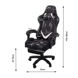 Καρέκλα Gaming με Υποπόδιο Verk Group 5907451323618 Καρέκλα Gaming με Υποπόδιο Verk Group 5907451323618