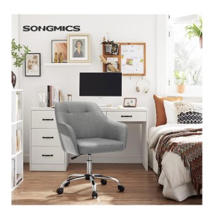 Καρέκλα Γραφείου 65 x 69 x 83-93 cm Χρώματος Σκούρο Γκρι Songmics O... Καρέκλα Γραφείου 65 x 69 x 83-93 cm Χρώματος Σκούρο Γκρι Songmics O...