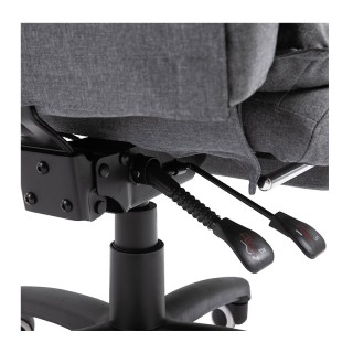 Καρέκλα Γραφείου Μασάζ 6 Σημείων με Υποπόδιο Χρώματος Γκρι Vinsetto...