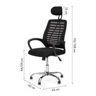 Καρέκλα Γραφείου με Ανάκλιση 62 x 65 x 113-128 cm ModernHome OC-021