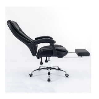 Καρέκλα Γραφείου με Υποπόδιο 63 x 70 x 113.5 - 123.5 cm Χρώματος Μα... Καρέκλα Γραφείου με Υποπόδιο 63 x 70 x 113.5 - 123.5 cm Χρώματος Μα...