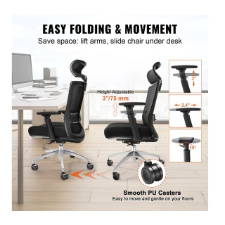 Καρέκλα Γραφείου με Συρόμενο Κάθισμα και Οσφυϊκή Υποστήριξη VEVOR X... Καρέκλα Γραφείου με Συρόμενο Κάθισμα και Οσφυϊκή Υποστήριξη VEVOR X...